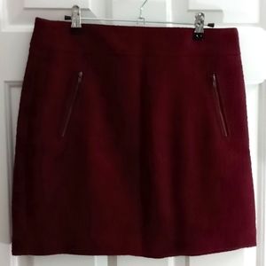 Ann Taylor Loft burgundy pencil skirt